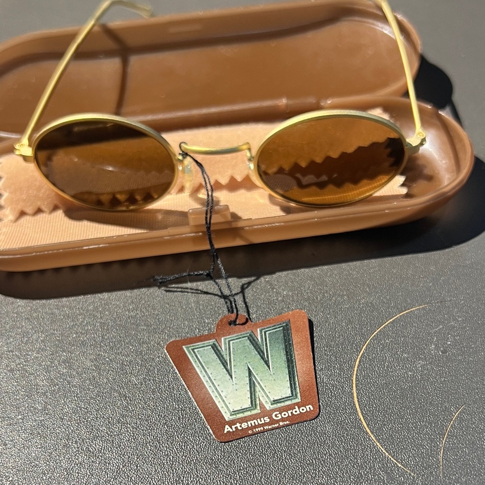 Artemus Gordon 1999 Warner Brothers Gold Sunglasses